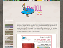 Tablet Screenshot of campbellartistsguild.org